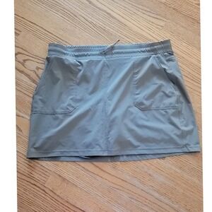 Kuhl‎ Moxy Skort Womens XL Gray Athletic Outdoor Hiking Travel Casual Drawstring